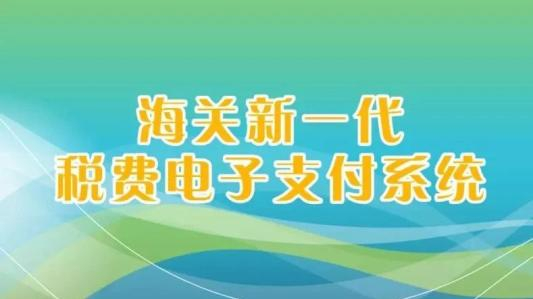 新一代海關(guān)稅費電子支付系統(tǒng)